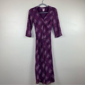 Warehouse Printed Collared 3/4 sleeve Dress-Small